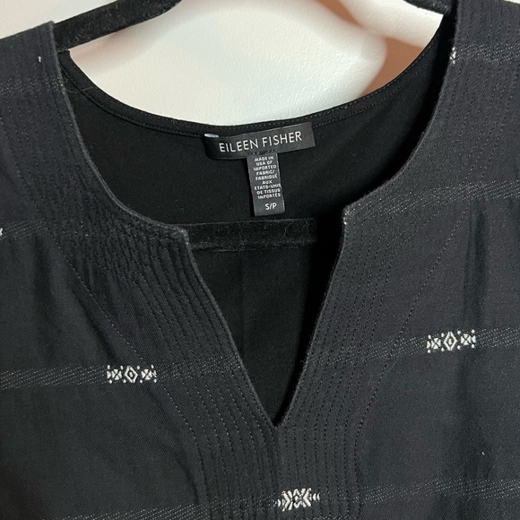 Eileen Fisher organic cotton round split neck tank top size small - Picture 5 of 6